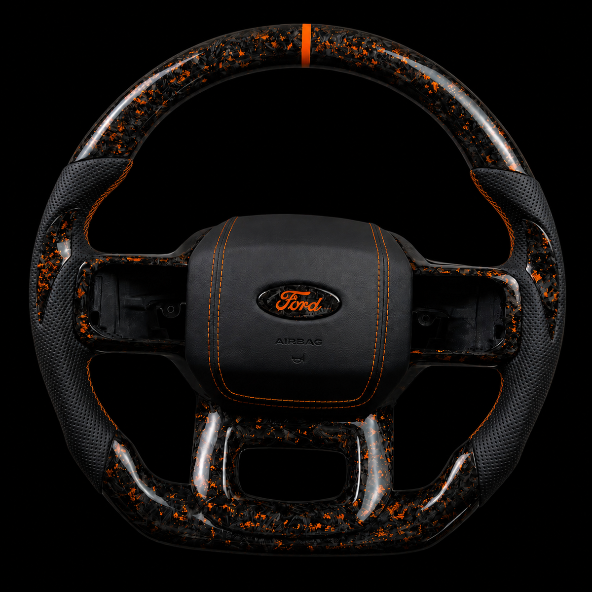Ford F-150 Forged Carbon Fiber Steering Wheel + Color Flakes