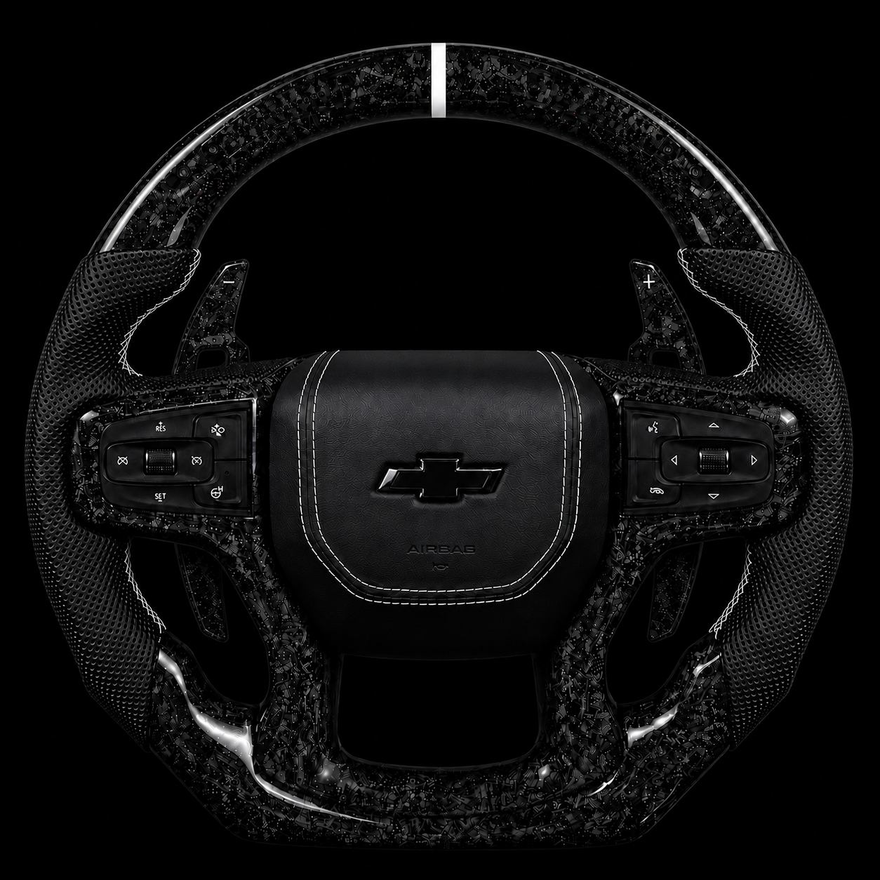 Chevrolet Silverado Forged Carbon Fiber Steering Wheel