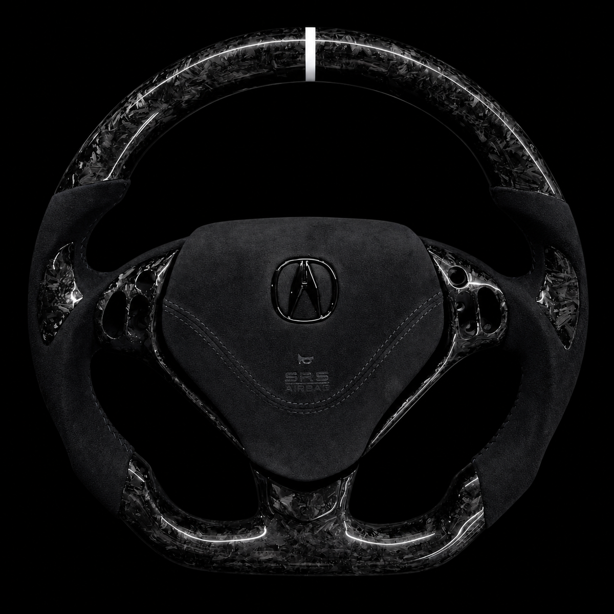 2007-2008 Acura TL Forged Carbon/Alcantara Fiber Steering Wheel