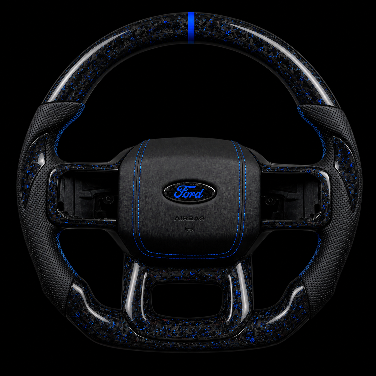 Ford F-150 Forged Carbon Fiber Steering Wheel + Color Flakes