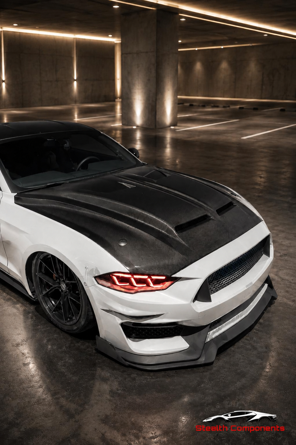 2018-2023 Mustang Super Snake Carbon Fiber Hood