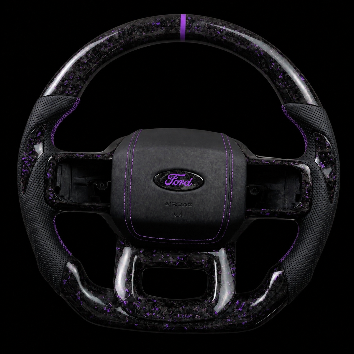 Ford F-150 Forged Carbon Fiber Steering Wheel + Color Flakes