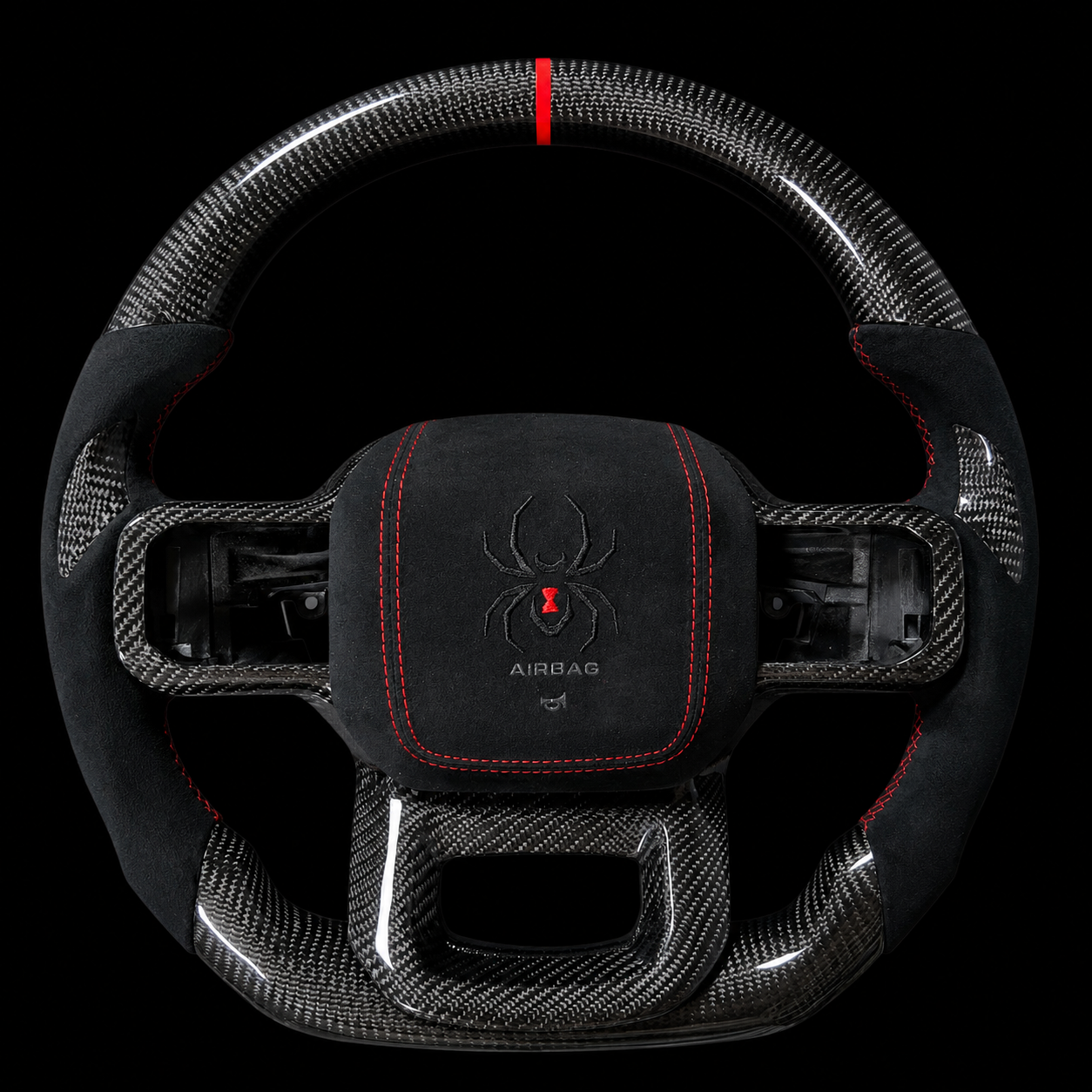 F-150 Black Widow Edition Carbon Fiber Steering Wheel