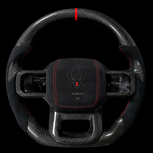 F-150 Black Widow Edition Carbon Fiber Steering Wheel