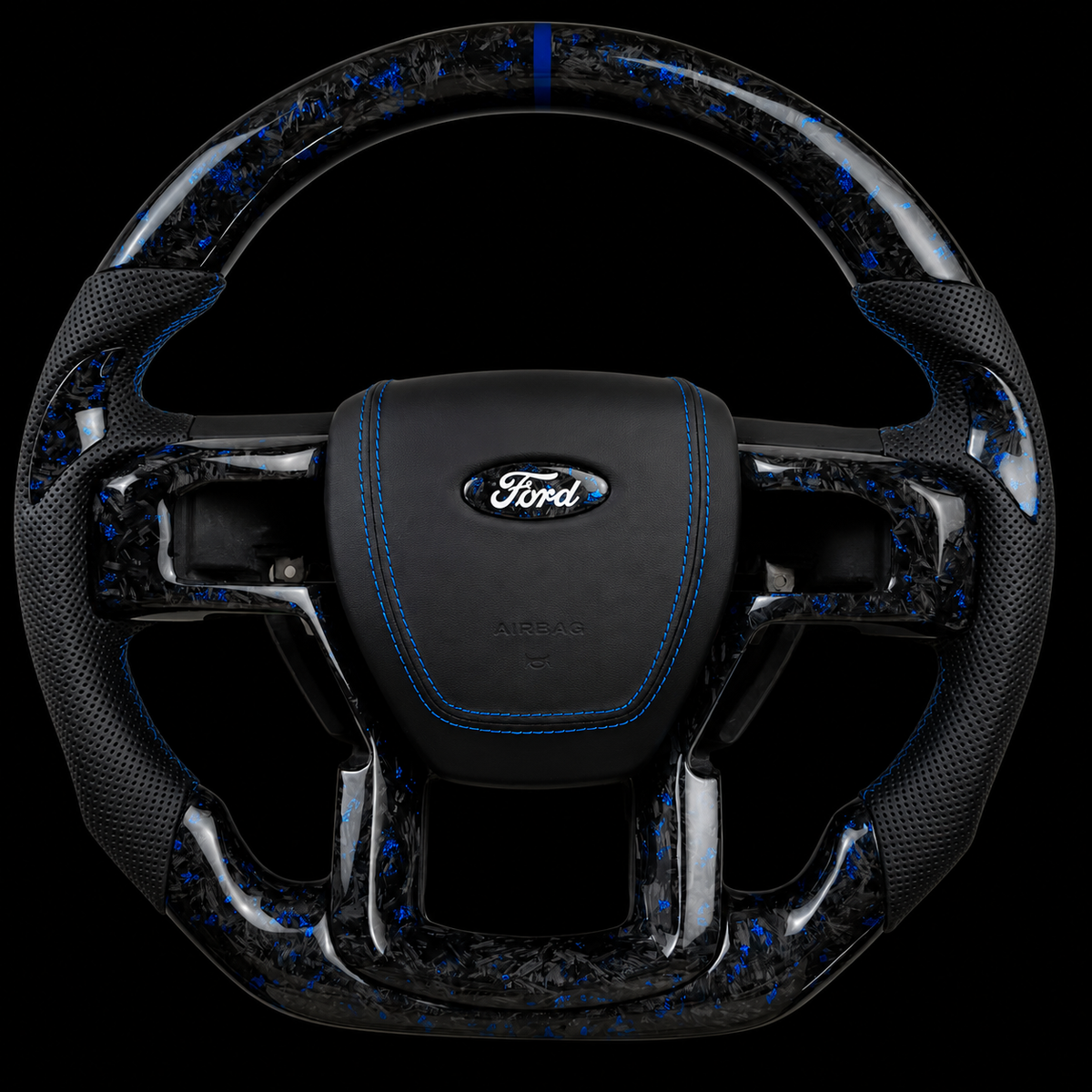 Ford F-150 Forged Carbon Steering Wheel + Color Flakes