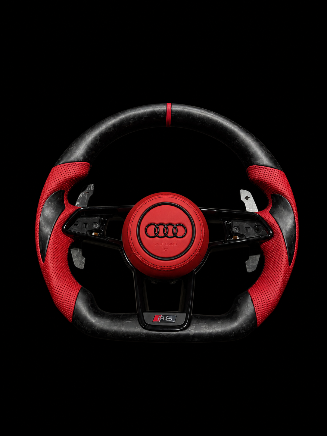 Audi R8 Satin Forged Carbon Fiber/Red Leather