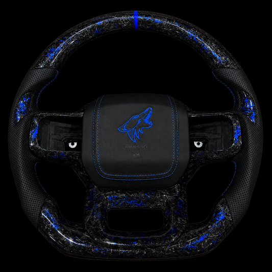 Ford F150 Forged Carbon Fiber Steering Wheel + Coyote Logo