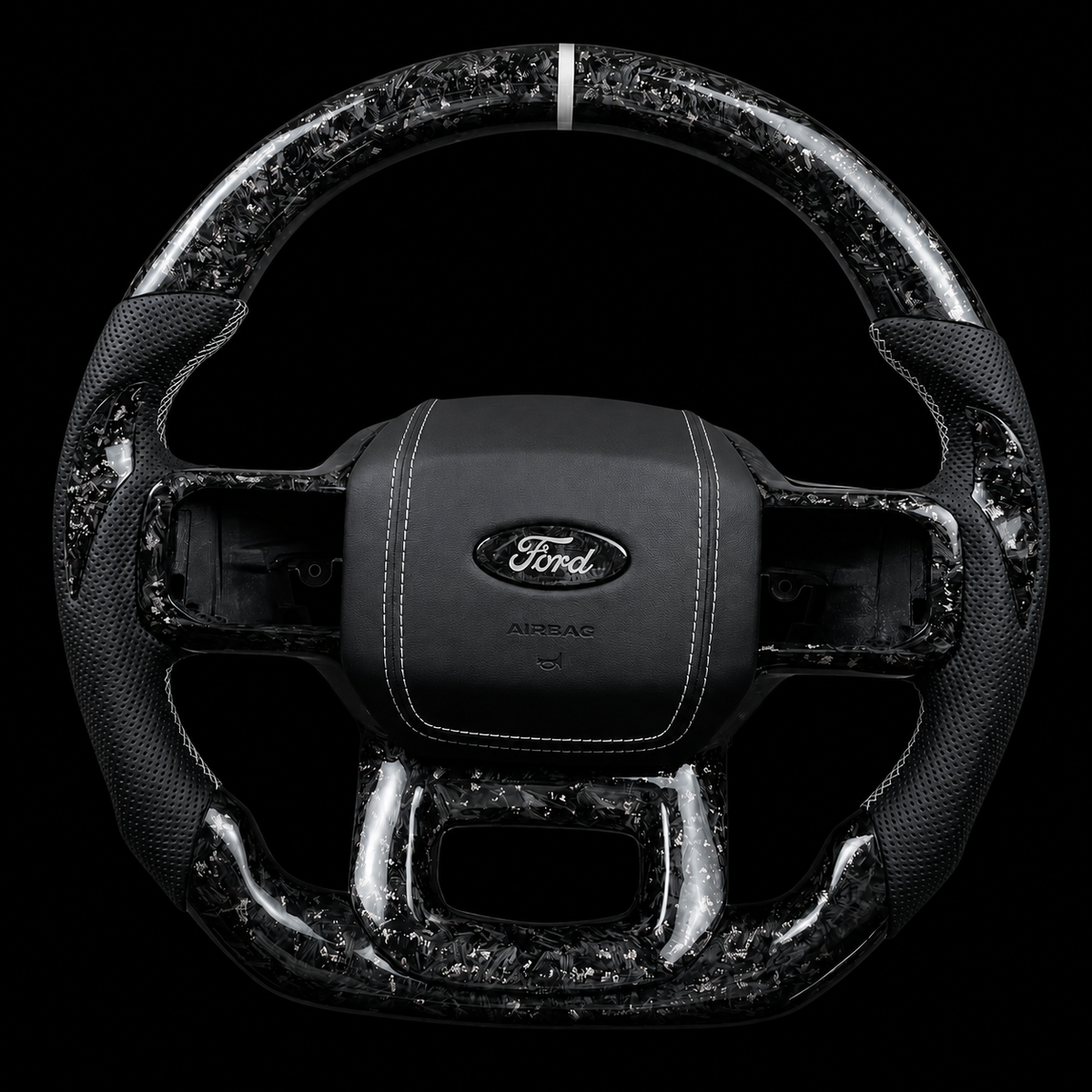 Ford F-150 Forged Carbon Fiber Steering Wheel + Color Flakes