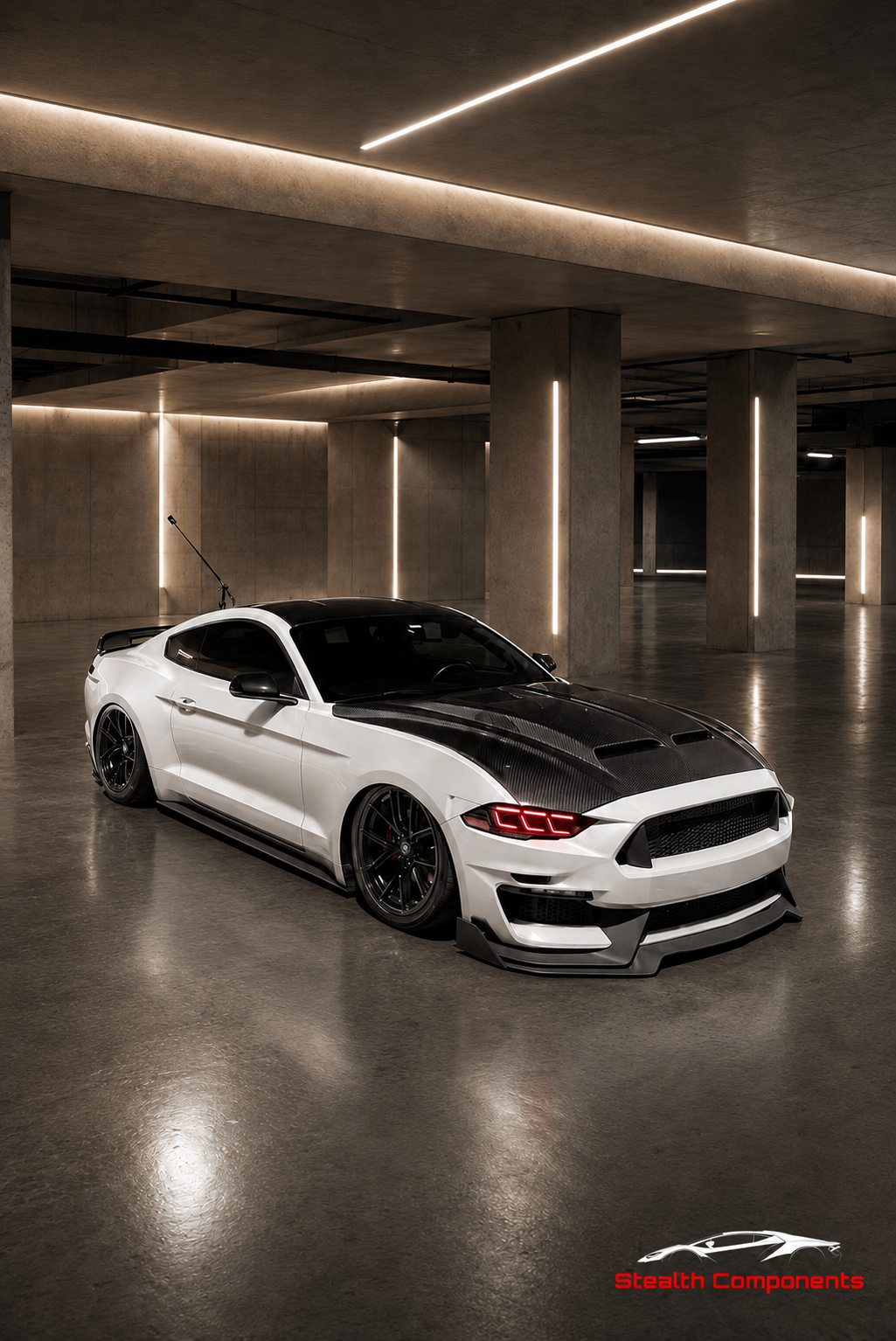 2018-2023 Mustang Super Snake Carbon Fiber Hood