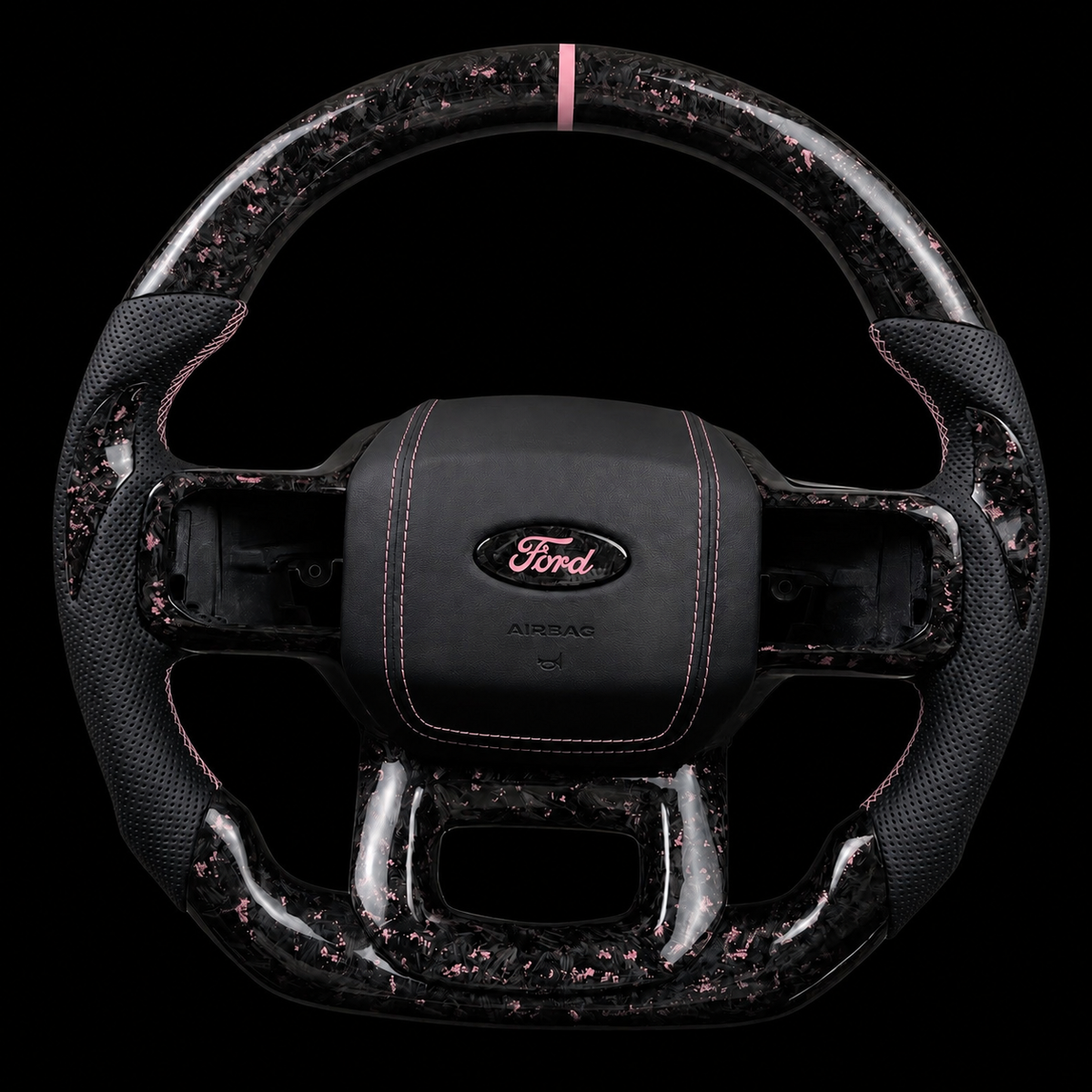Ford F-150 Forged Carbon Fiber Steering Wheel + Color Flakes