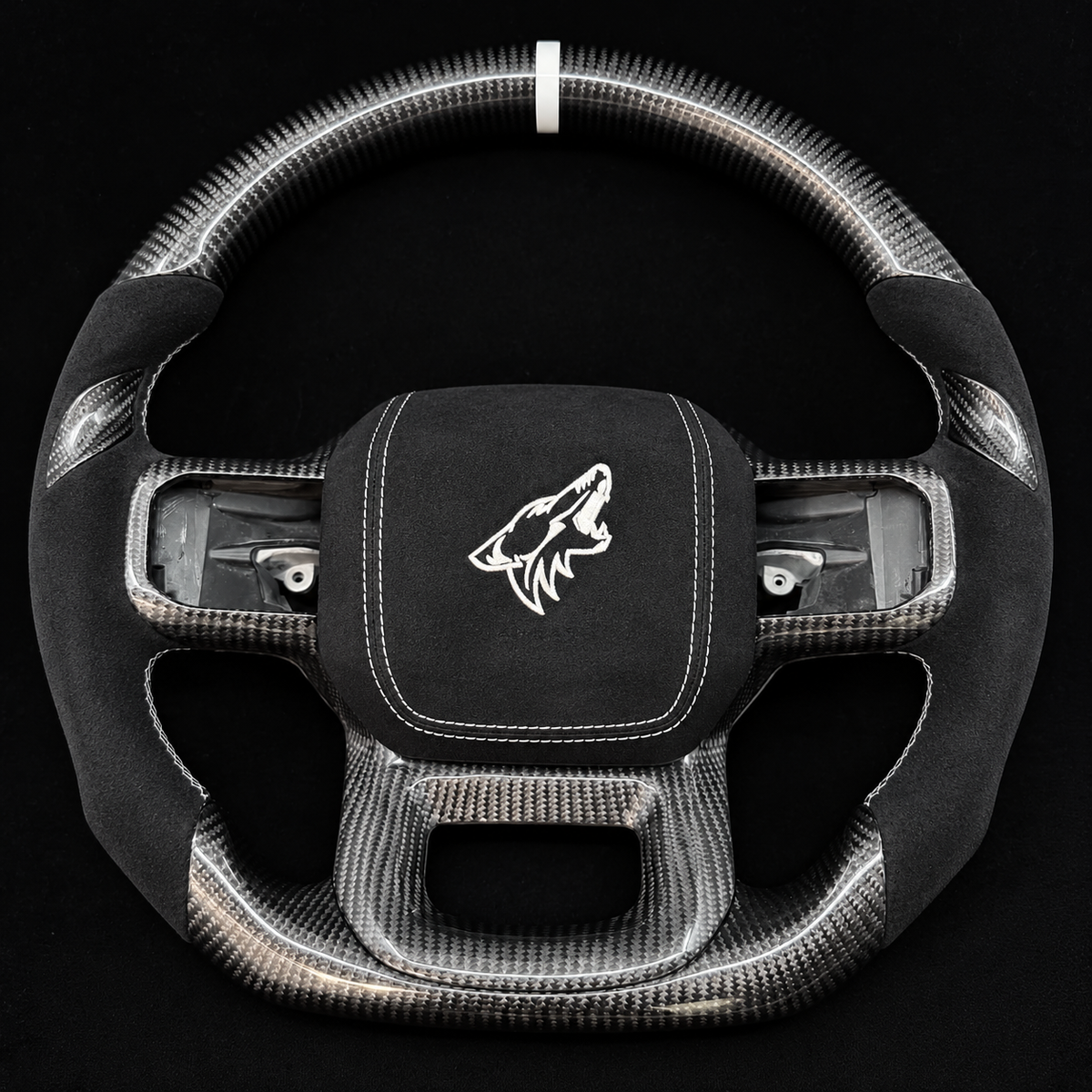 2021+ Ford F-150 “Coyote” Carbon Fiber/Alcantara Steering Wheel