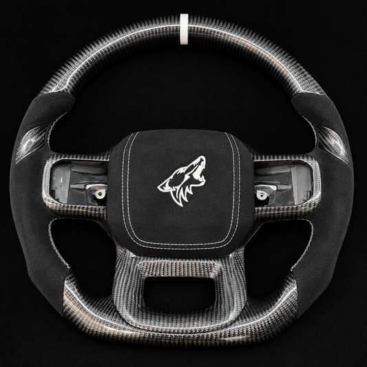 2021+ Ford F-150 “Coyote” Carbon Fiber/Alcantara Steering Wheel