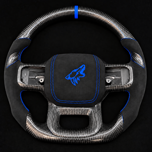 2021+ Ford F-150 “Coyote” Carbon Fiber/Alcantara Steering Wheel