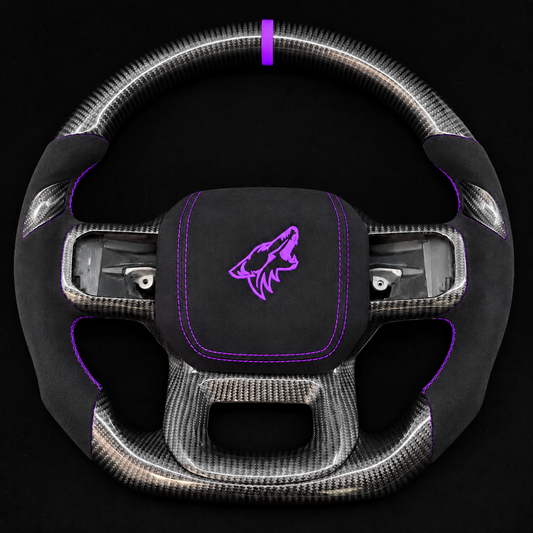 2021+ Ford F-150 “Coyote” Carbon Fiber/Alcantara Steering Wheel