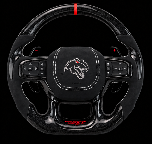 2021+ Ram TRX Alcantara Forged Carbon Fiber Steering Wheel