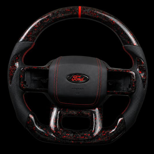 Ford F-150 Forged Carbon Fiber Steering Wheel + Color Flakes