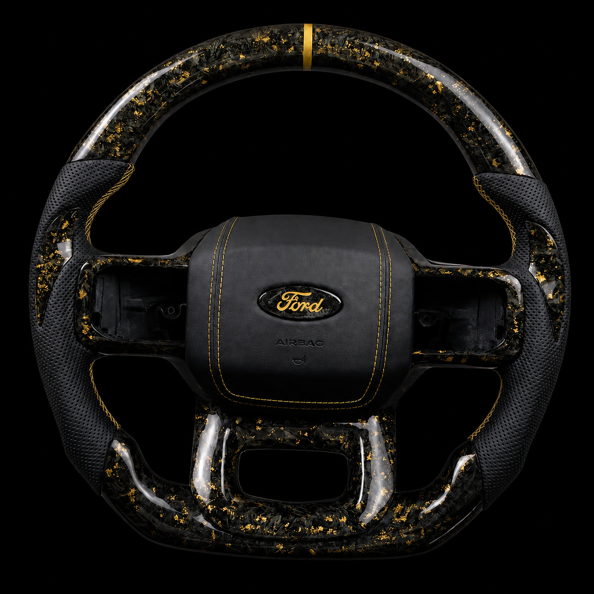 Ford F-150 Forged Carbon Fiber Steering Wheel + Color Flakes