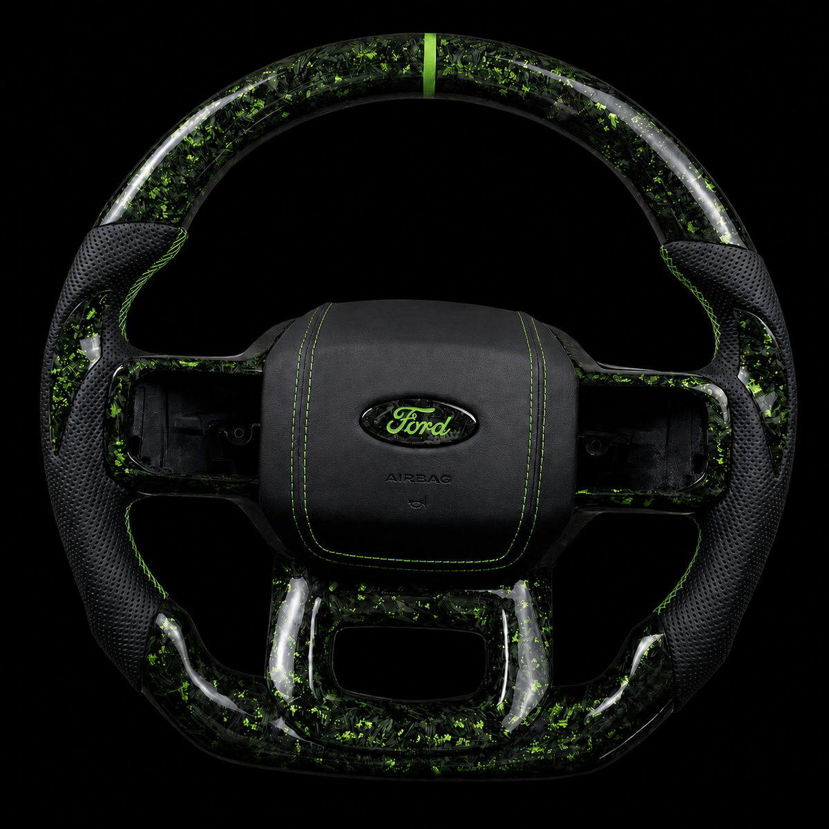 Ford F-150 Forged Carbon Fiber Steering Wheel + Color Flakes