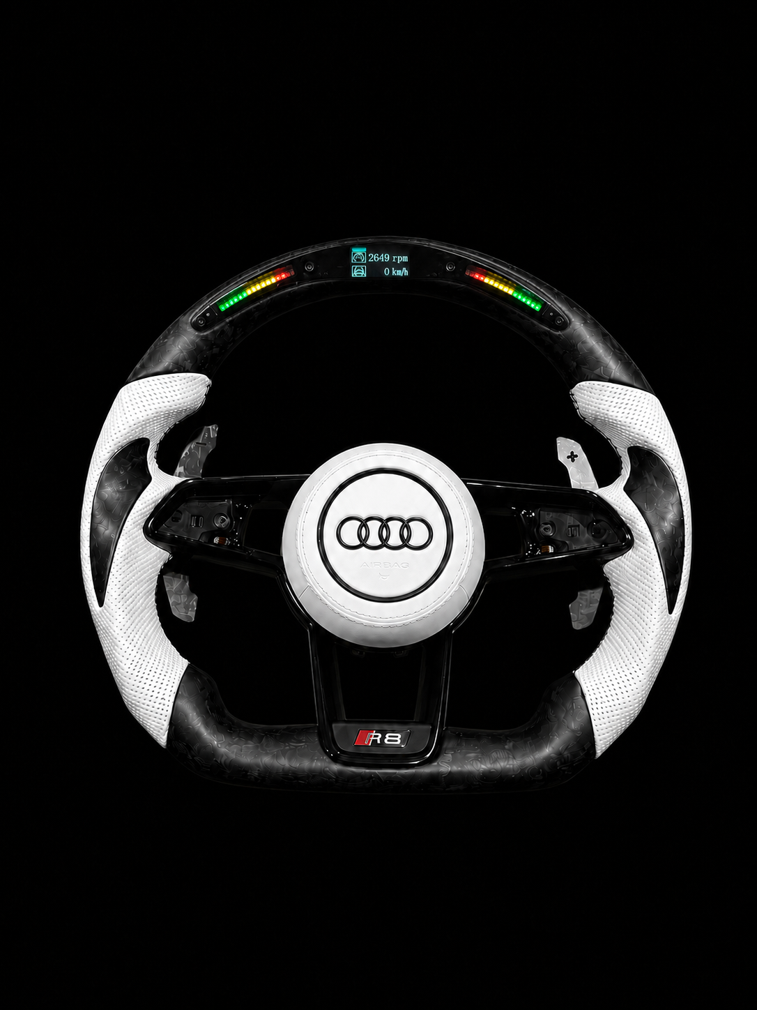 Audi R8 Satin Forged Carbon Steering Wheel