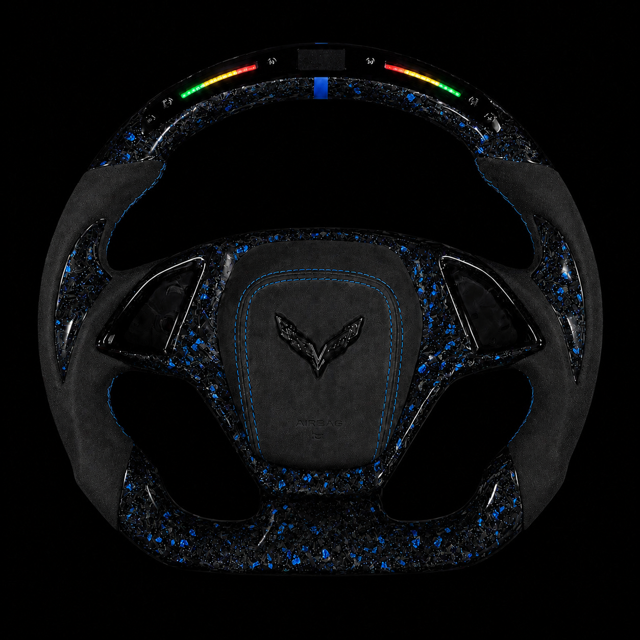 C7 Corvette Forged Carbon Fiber + Blue Flakes