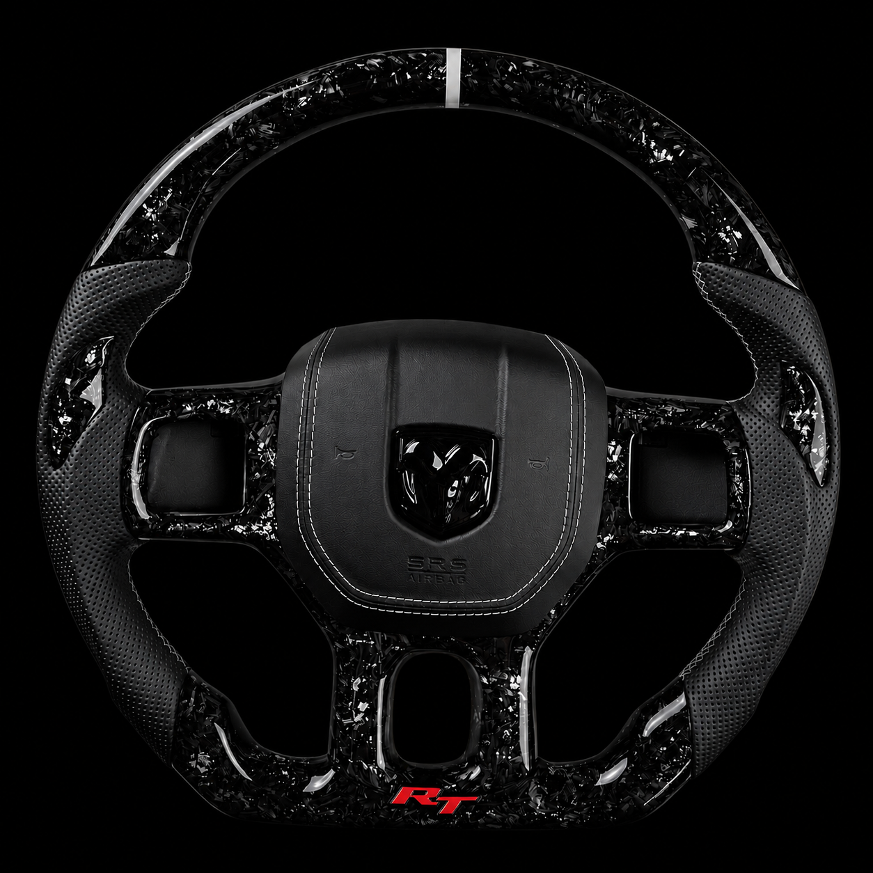 Ram R/T Forged Carbon Fiber Steering + RGB Airbag Cover