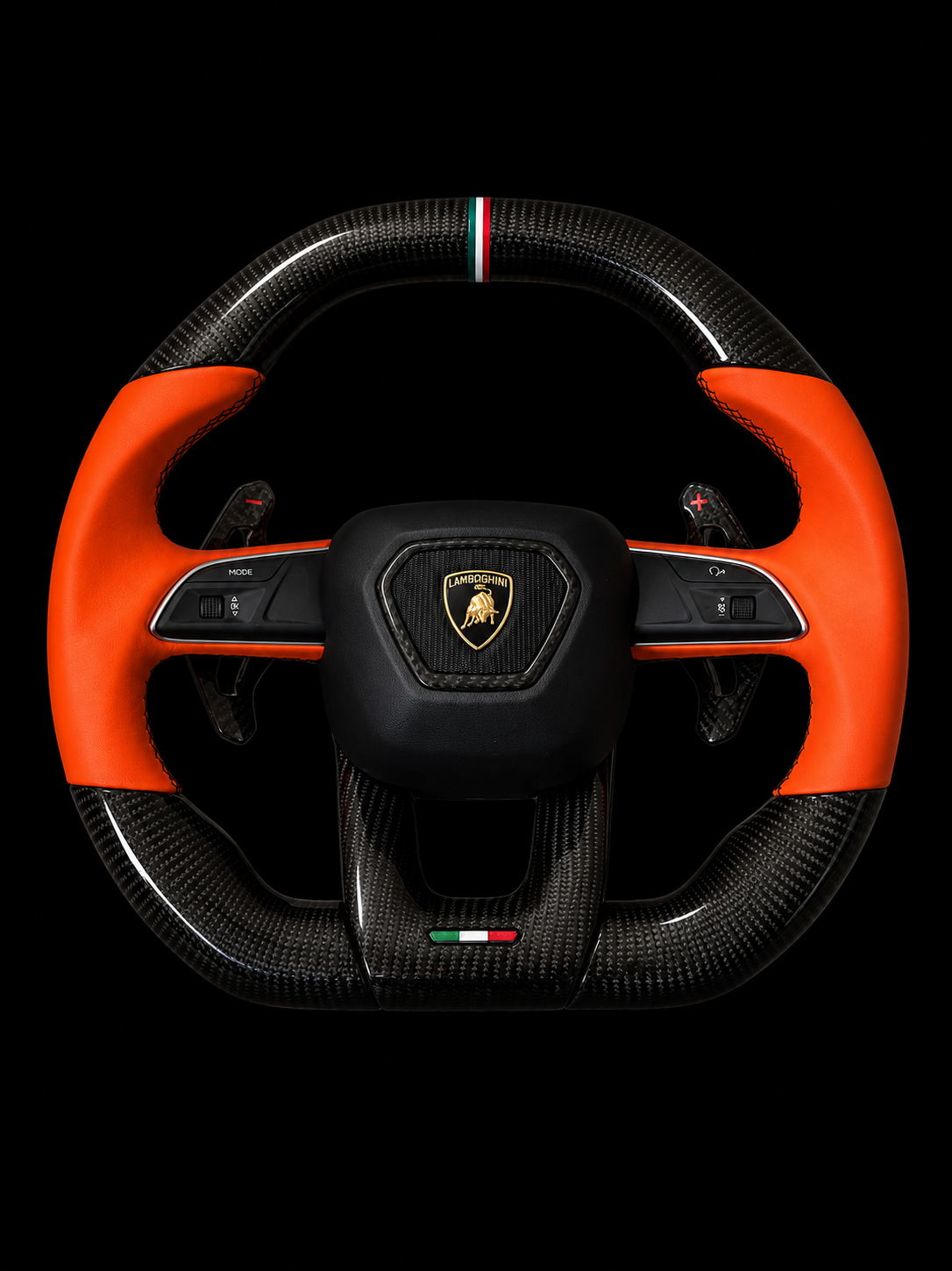 Lamborghini Urus 2018-2025 Flat Top Carbon Fiber Steering Wheel