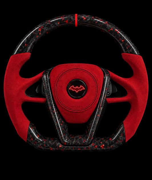 2022 Nissan Maxima Red Forged Carbon Fiber Steering Wheel