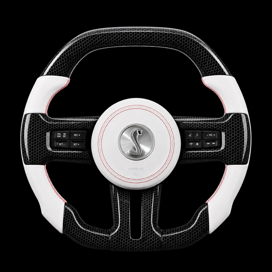 2014 Ford Mustang Honeycomb Carbon Fiber Steering Wheel