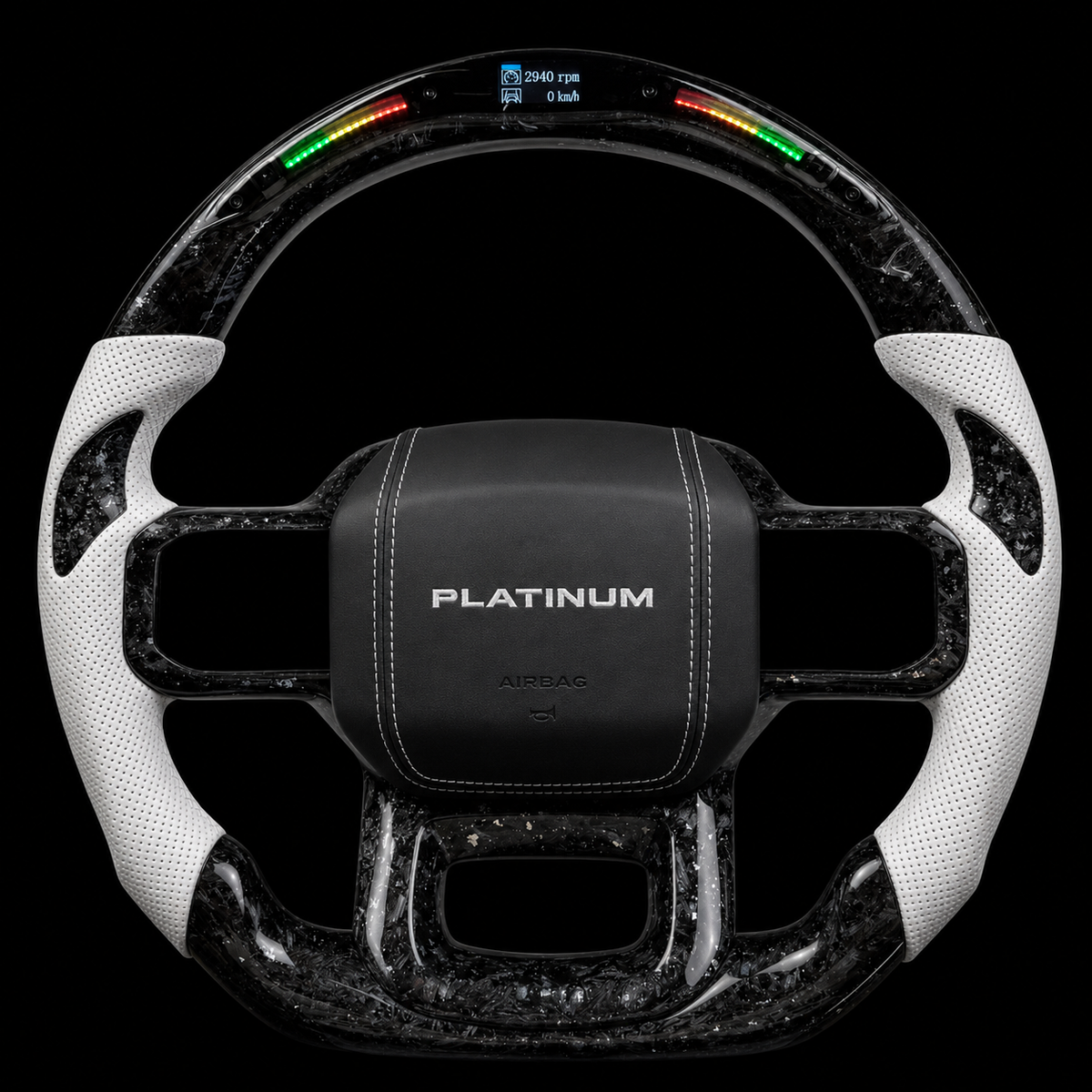 2023 F-250 Platinum Forged Carbon Fiber Steering Wheel