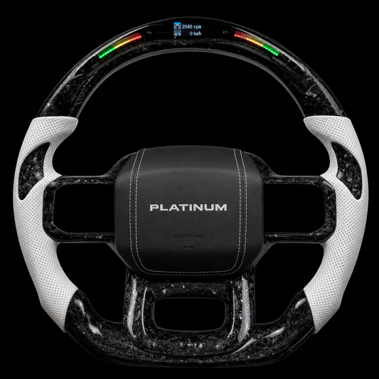 2023 F-250 Platinum Forged Carbon Fiber Steering Wheel