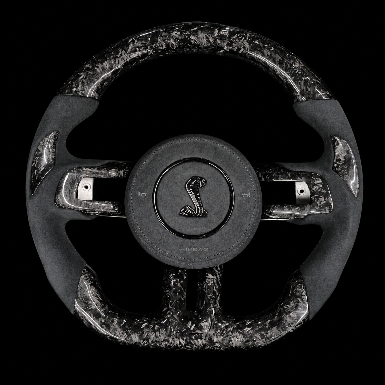 Mustang GT500/GT350 Forged Carbon Fiber Steering Wheel