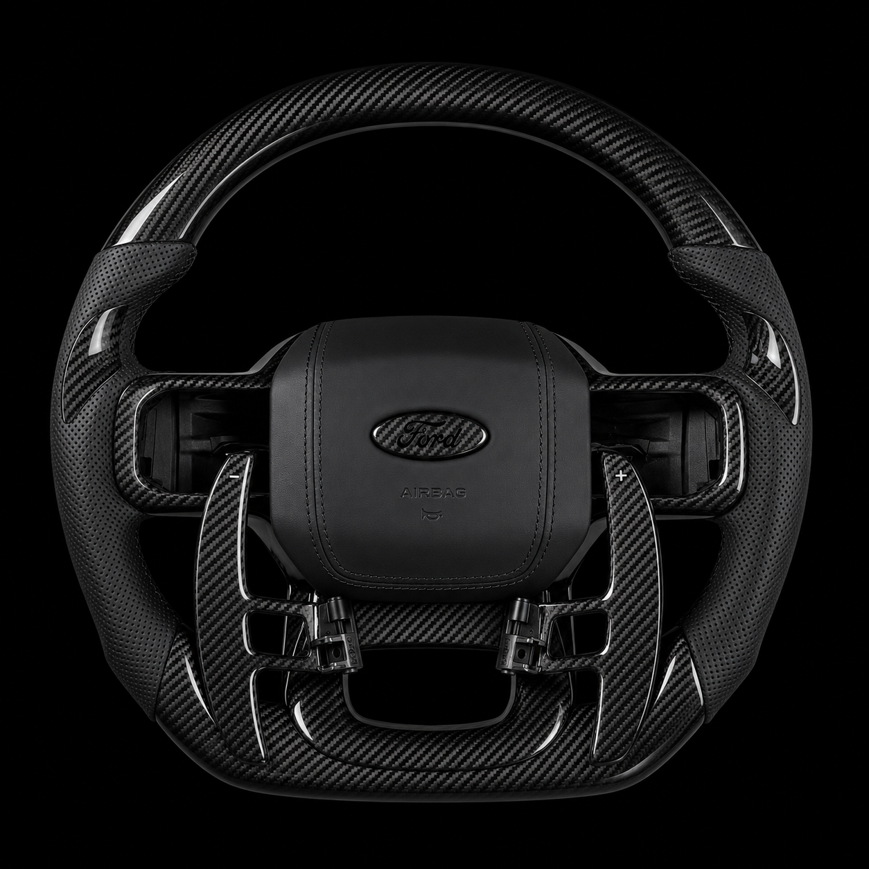 2025 Ford Raptor R Carbon Fiber Steering Wheel / Paddle Shifters