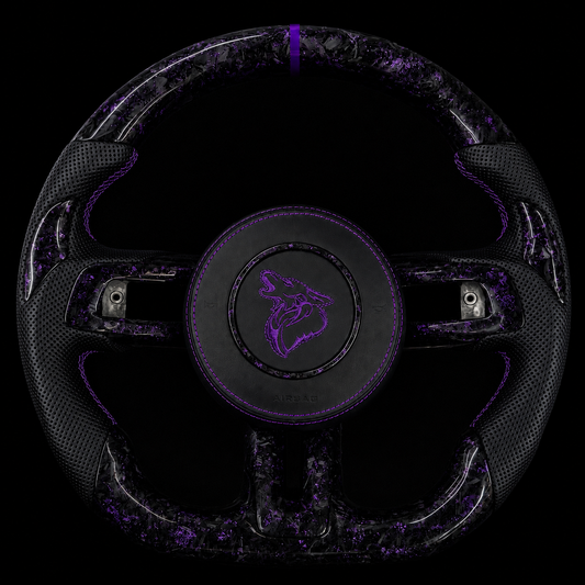Mustang Forged Carbon Fiber Steering Wheel “Coyote Edition” in Purple